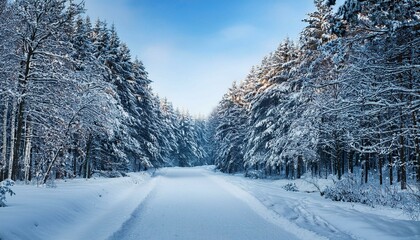 Fototapeta premium snow covered trees