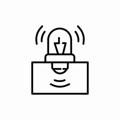 siren alarm icon sign vector