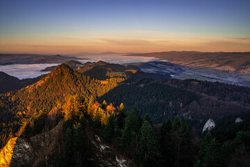 Pieniny, Karpaty, Dunajec , jesień, góry, Trzy Korony, tatry © Daniel Folek