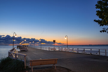 Zatoka Gdańska, Morze Bałtyckie, falochron, mewy, Gdańsk , Gdynia, Półwysep Helski, molo, kuter rybacki © Daniel Folek