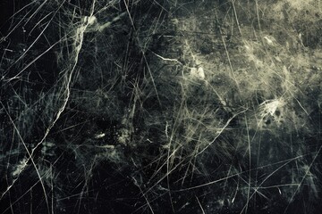Grunge black scratched scary background  old film effect  dusty texture