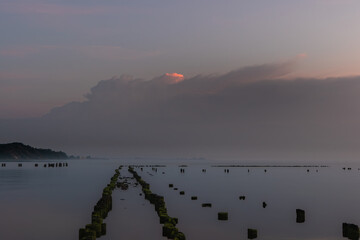Zatoka Gdańska, Morze Bałtyckie, falochron, mewy, Gdańsk , Gdynia © Daniel Folek