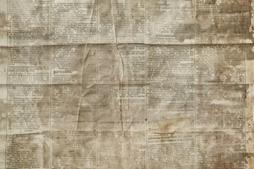 Fototapeta premium OLD NEWSPAPER BACKGROUND GRUNGE PAPER TEXTURE TEXTURED PATTERN WITH SPACE FOR TEXT