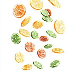 Obraz premium casino chips thrown into the air in the form