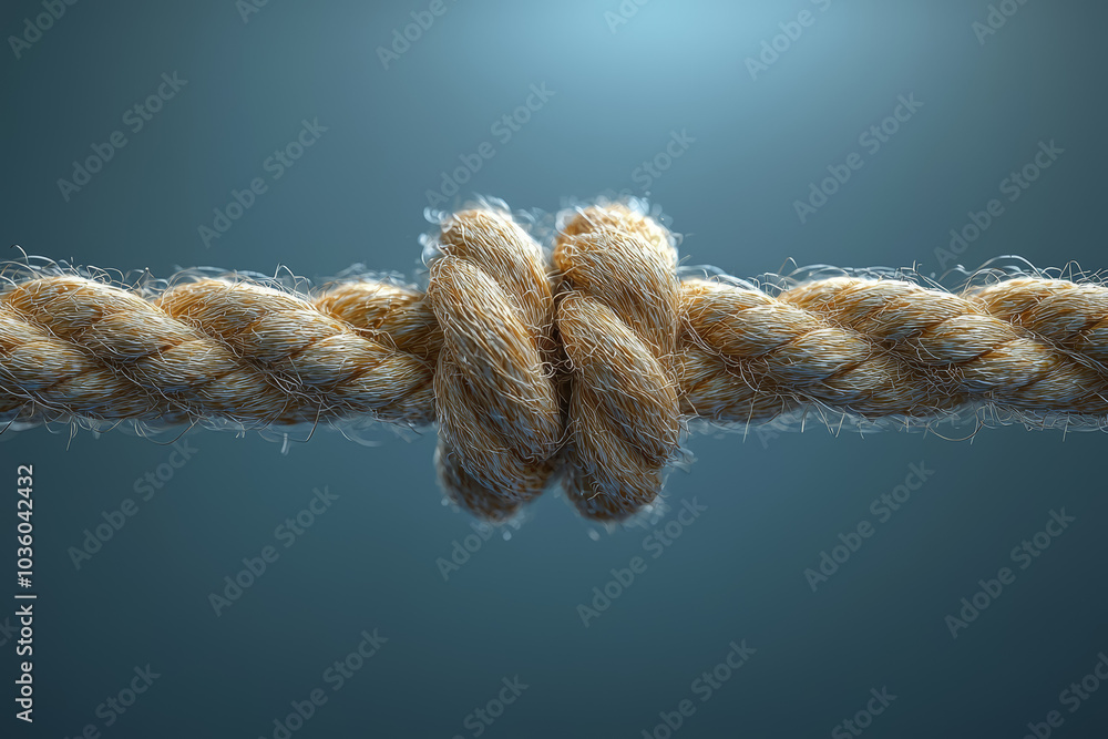 Poster a single piece of string stretched across a blank space, symbolizing tension and connection. concept
