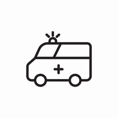ambulance vehicle icon sign vector