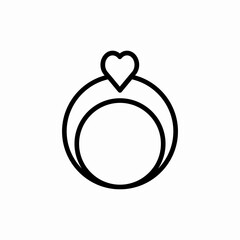 engagement ring icon sign vector