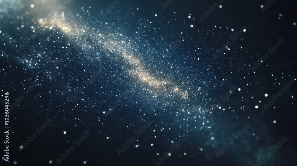 Wall mural close-up of milky way galaxy with stars and space dust in the universe, long exposure photograph, wi