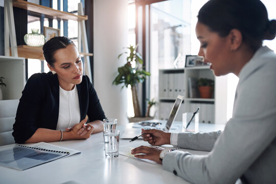 Office, business people and meeting with document for discussion, planning and report review for project. Corporate firm, manager and financial advisor with paper for guidance, advice and invest tips