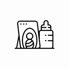 baby bottle icon sign vector