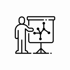 business presentation icon sign vector