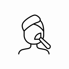 cosmetologist process icon sign vector