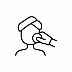 facial cleansing icon sign vector