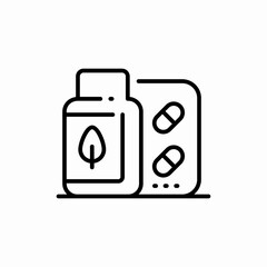 herbal medicine icon sign vector