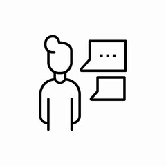 male informant icon sign vector