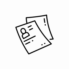 paper document icon sign vector