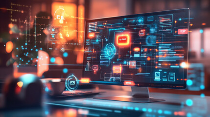 A business software system that runs on the internet, not on your computer.