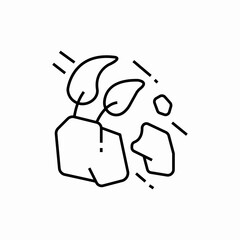 land pollution icon sign vector