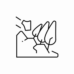 plant on drought icon sign vector