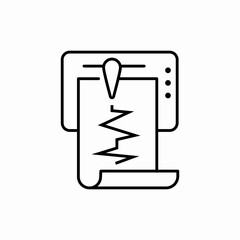 seismograph report icon sign vector