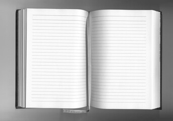 scan of lined notebook with bookmark