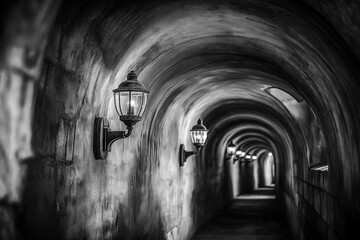 Obraz premium tunnel in the castle