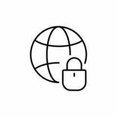web protection icon sign vector