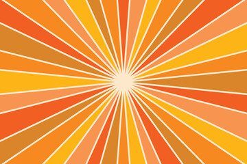 Abstract summer background. Retro sun design. Vector illustration
