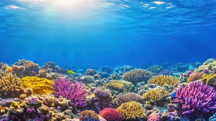 Fototapeta premium Vibrant Underwater Coral Reef