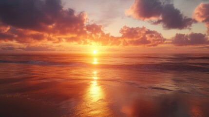 Obraz premium Beautiful Sunset on the Beach