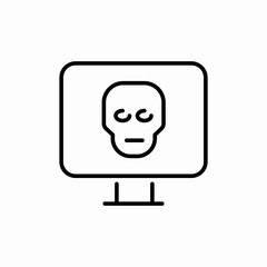 computer hack hacker icon sign vector