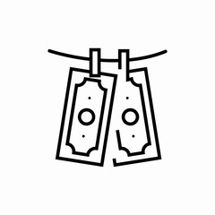 money laundering icon sign vector