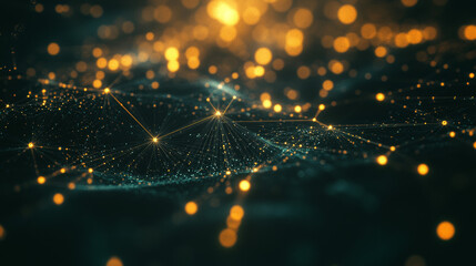 A futuristic design with glowing points and lines connecting them. Perfect for making eye-catching ads and posts.