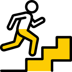 running sport race man climbing stairs
