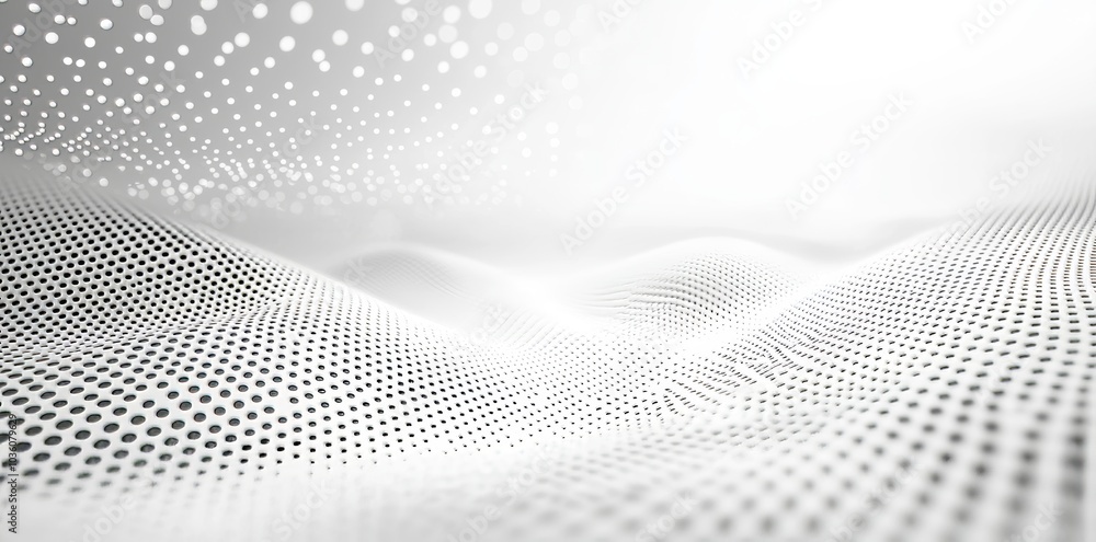 Poster grunge wide background with light gradient halftone dots