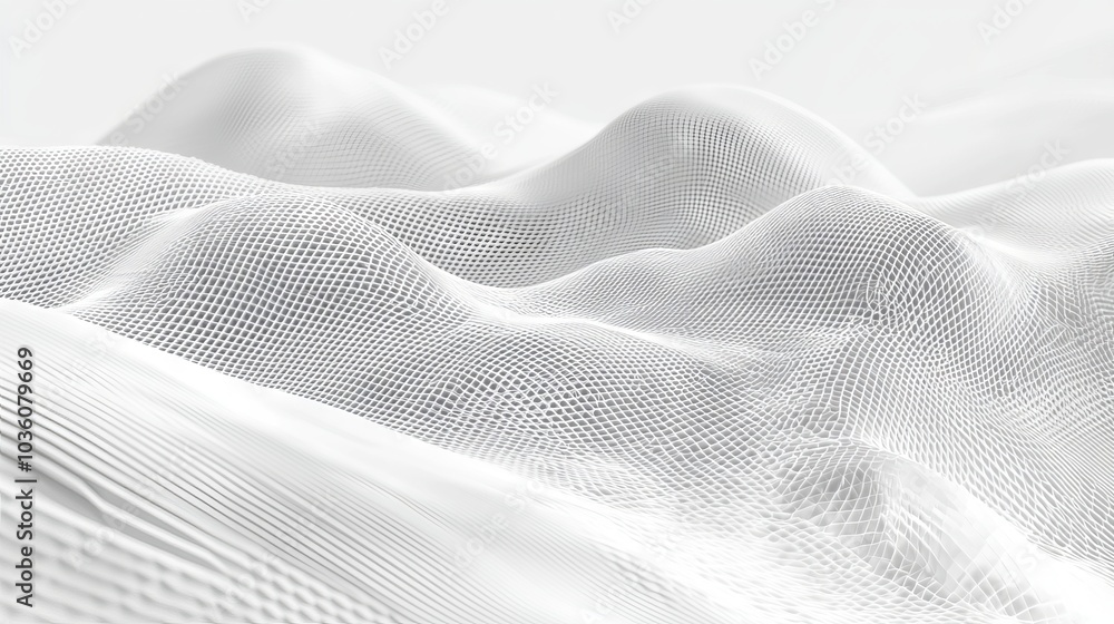 Poster data technology background with futuristic white hexagonal pattern. concept of futuristic honeycomb.