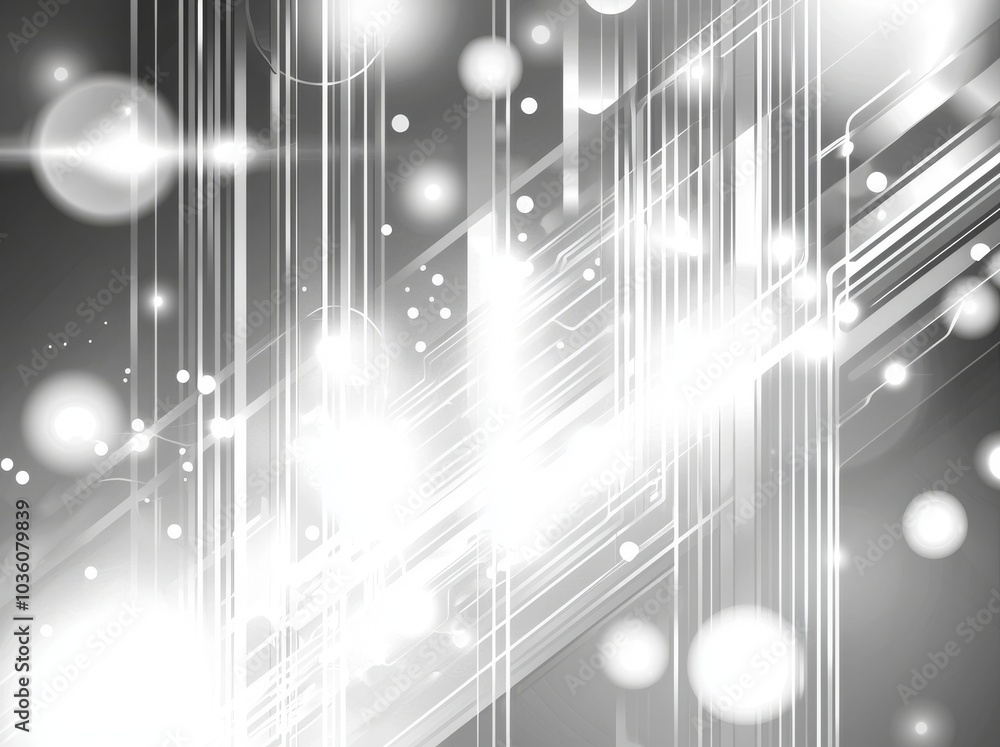 Aufkleber various hi-tech computer elements on an abstract white background. illustration of the u.s. technolo