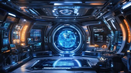 The futuristic digital display