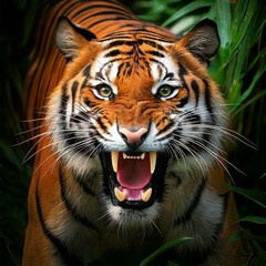 Tiger cat in the jungle