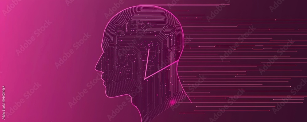 Poster the future of quantum processing. deep learning stocks. future technology presentations in business 