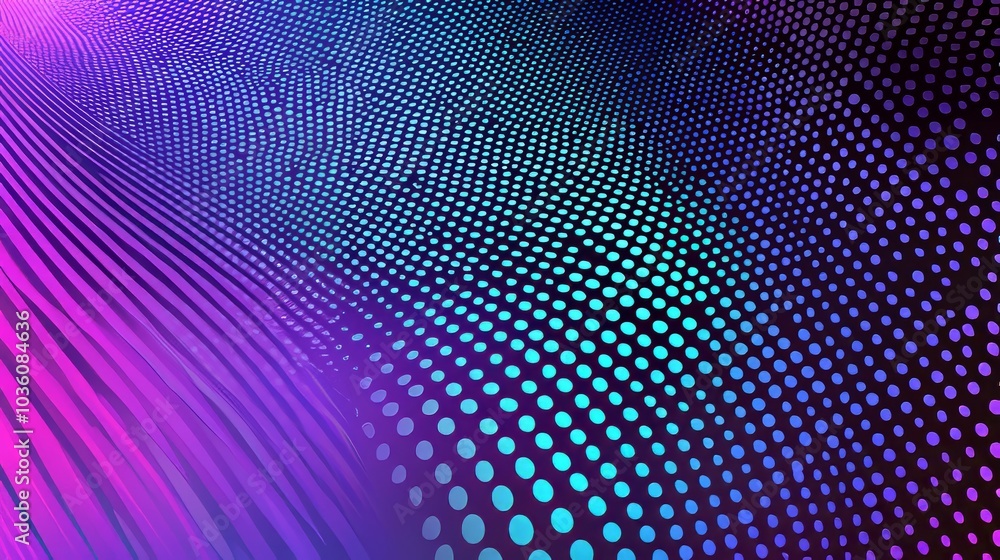 Poster a wave of musical sounds. an abstract background with dots and lines woven together. a 3d rendering 