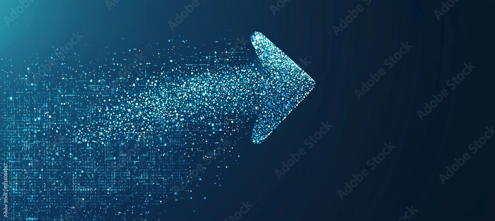 Poster a modern abstract circuit board and mesh line. illustration showing high-tech digital technology and