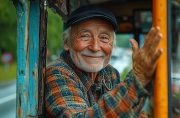Papi, le grand-père ancien, raconte des histoires de famille, chaque mot illuminant nos visages heureux autour de la table.