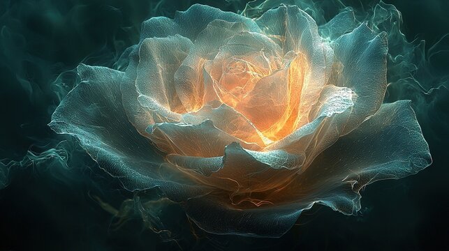   A macro photo of a bloom emitting considerable steam from its core