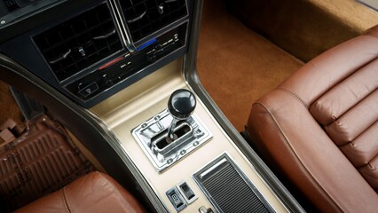 Shifter inside of a car