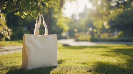 Tote Bag Mockup, high-end and customizable with realistic high-resolution rendering, ideal for branding, fashion design, and eco-friendly presentations, AI Generative