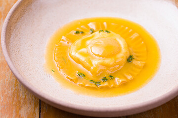 Delicious Handmade Ravioli in Rich Golden Butter Sauce