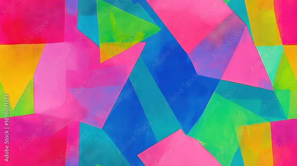 Poster a colorful canvas featuring various square and rectangle shapes in diverse sizes