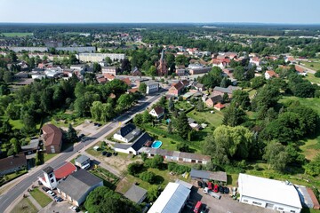 Eggesin, Blick auf die Stadtmitte 2024