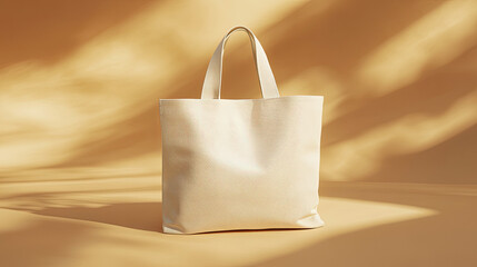 Tote Bag Mockup, high-end and customizable with realistic high-resolution rendering, ideal for branding, fashion design, and eco-friendly presentations, AI Generative